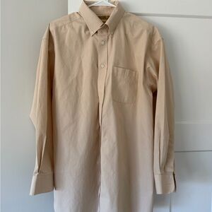 Men's Butter yellow striped Button-Down Shirt